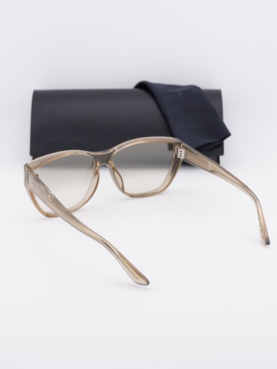 Saint Laurent SL 758/F 003 Women Cat Eye Sunglasses - Yellow / Brown main image 10